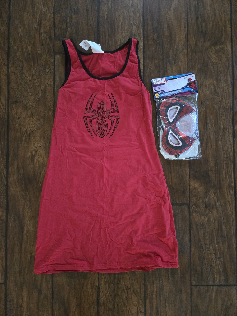 Marvel Spider Woman Rhinestone Costume Tank Dress Size Small
